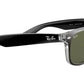 New Wayfarer Color Mix RB2132 black on transparent