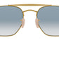 The Marshal RB3648 gold clear gradient blue