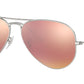 Aviator Flash Lenses RB3025 019/Z2 Matte Silver Copper