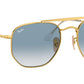 The Marshal RB3648 gold clear gradient blue