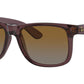 Justin RB4165 6597T5 transparent dark brown