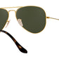 Aviator Havana Collection RB3025 181 Gold Green