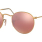 Round Flash Lenses RB3447 matte gold