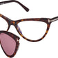 Clip-on FT5896-B 052 Dark Havana