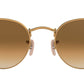Round Metal RB3447 gold brown gradient