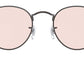 Round Solid Evolve RB3447 gunmetal pink