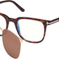Clip-on FT5916-B 052 Dark Havana