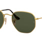 Hexagonal Flat Lenses RB3548N polished gold