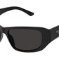 BB0365S 001 Solid Black Grey
