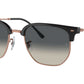 New Clubmaster RB4416 672071 Grey Gold