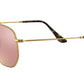 Hexagonal Flat Lenses RB3548N gold copper flash