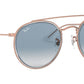 Round Double Bridge RB3647N transparent bronze copper