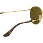 Round Flat Lenses RB3447N gold blue