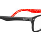 RB5228 top black on texture red
