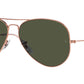Aviator RB3025 920231 Rose Gold Green