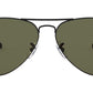 Aviator Classic RB3025 W3361 Matte Black Green