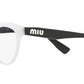 MU 04RV 1151O1 white glitter grad transparent