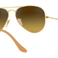 Aviator Gradient RB3025 112/85 Gold Brown