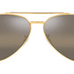 New Aviator RB3625 9196G5 Gold Brown