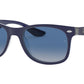 New Wayfarer RJ9052S 70234L matte blue on transparent