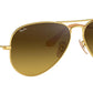 Aviator Gradient RB3025 112/85 Gold Brown