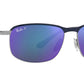 RB3671CH 92044L blue on gunmetal