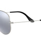 Aviator Mirror RB3025 019/W3 Matte Silver Grey
