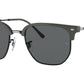 New Clubmaster RB4416 6653B1 grey on black