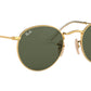 Round Flat Lenses RB3447N polished gold