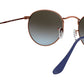 Round Metal RB3447 polished bronze copper