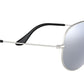 Aviator Mirror RB3025 019/W3 Matte Silver Grey