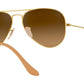 Aviator Gradient RB3025 112/M2 Gold Brown