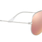 Aviator Flash Lenses RB3025 019/Z2 Matte Silver Copper