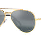New Aviator RB3625 9196G6 Gold Blue