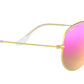 Aviator Flash Lenses RB3025 112/4T Gold Cyclamen Flash