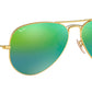 Aviator Flash Lenses RB3025 112/19 Matte Gold Green
