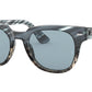 Meteor RB2168 125262 blue gradient grey striped