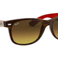 New Wayfarer Bicolor RB2132 tortoise gradient