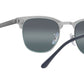Clubmaster Metal RB3716 9254G6 silver on blue