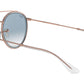 Round Double Bridge RB3647N transparent bronze copper