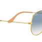 Aviator Gradient RB3025 001/3F Gold Blue