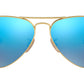 Aviator Flash Lenses RB3025 112/17 Matte Gold Blue