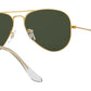 Aviator Classic RB3025 W3234 Gold Green