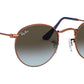 Round Metal RB3447 polished bronze copper