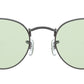 Round Solid Evolve RB3447 gunmetal green