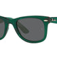 Wayfarer RB2140 6615B1 transparent green