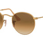 Round Metal RB3447 gold brown gradient