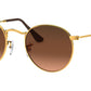 Round Metal RB3447 gold bronze gradient