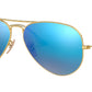 Aviator Flash Lenses RB3025 112/17 Matte Gold Blue