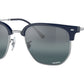 New Clubmaster RB4416 6656G6 blue on silver